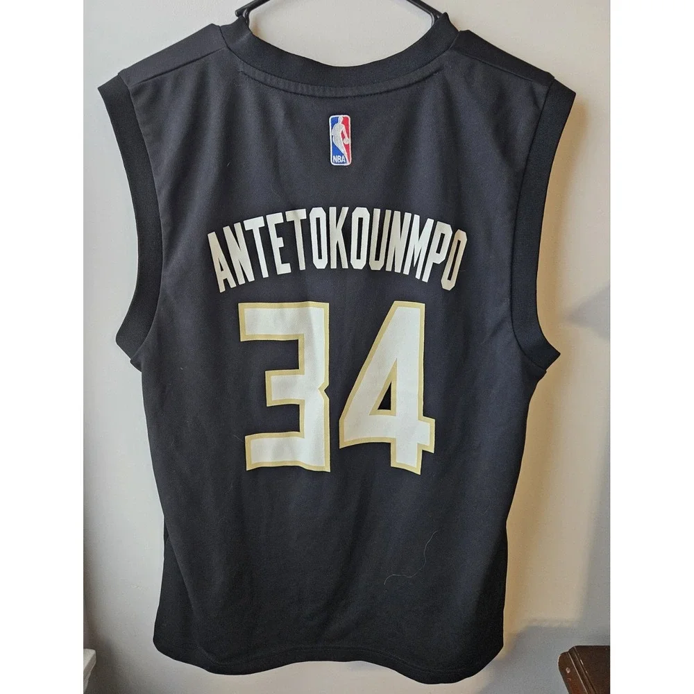 Adidas X Giannis Antetokounmbo‎ Milwaukee Bucks Jersey Black Size Medium EUC